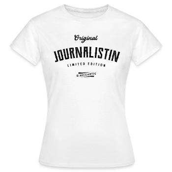 Journalistin Limited Edition - Frauen T-Shirt - Weiß - Vorne - AI Model Female 172 dark (172cm)