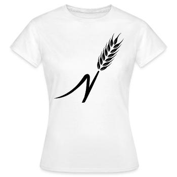 Wheat Grain Ear - Women's T-Shirt - white - Front - AI Model Female 172 dark (172cm)
