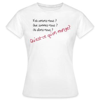 Citations - T-shirt Femme - blanc - Devant - AI Model Female 172 dark (172cm)
