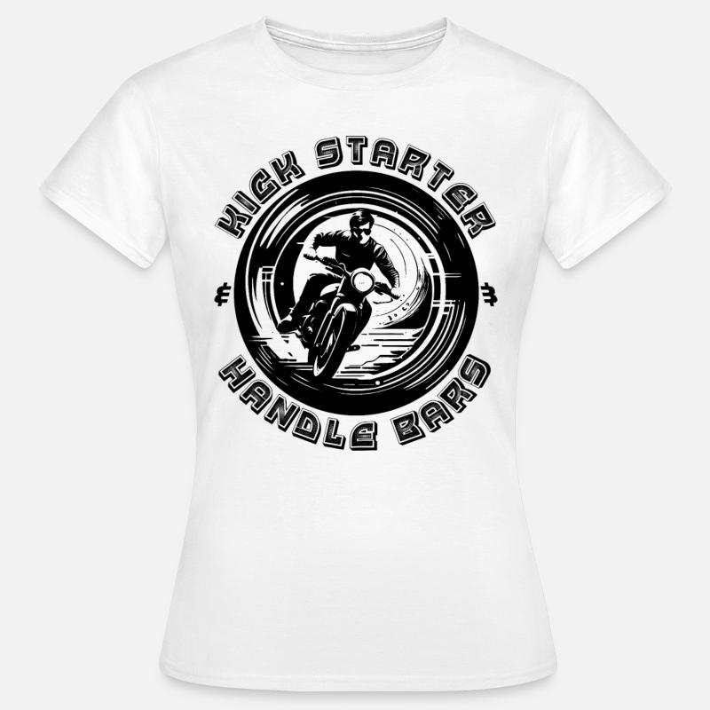 Kick Starter & Handle Bars - Women's T-Shirt - white