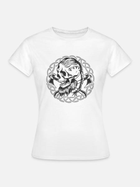 Keltischer Wikinger Walhalla-krieger - Frauen T-Shirt - Weiß