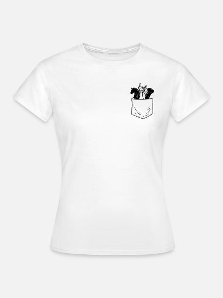 Schach Schachspieler Schachfiguren Schachbrett - Frauen T-Shirt - Weiß