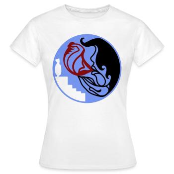 Adieu. Adieu paisible au lâcher prise - T-shirt Femme - blanc - Devant - AI Model Female 172 dark (172cm)
