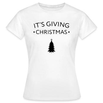 Es ist das Schenken von Weihnachten - Frauen T-Shirt - Weiß - Vorne - AI Model Female 172 dark (172cm)