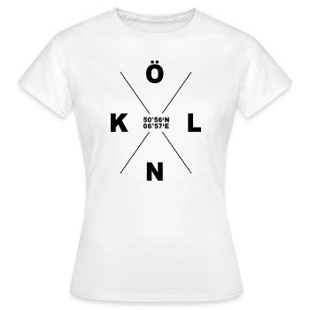 Köln Kölle Style Heimat Geschenk Dom - Frauen T-Shirt - Weiß - Vorne - AI Model Female 172 dark (172cm)