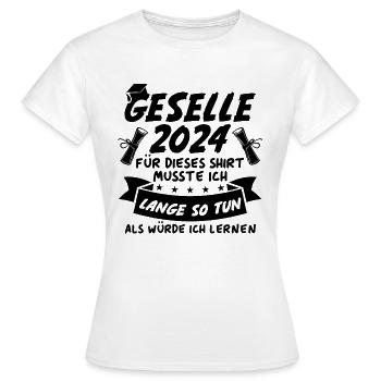 Compagnon 2024 - T-shirt Femme - blanc - Devant - AI Model Female 172 dark (172cm)