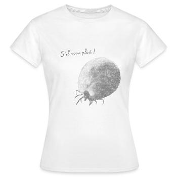 Polie Tick - Women's T-Shirt - white - Front - AI Model Female 172 dark (172cm)