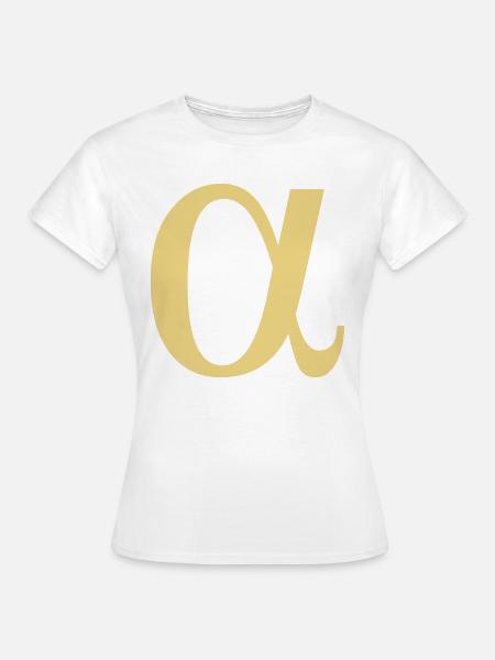 alpha greek - Frauen T-Shirt - Weiß