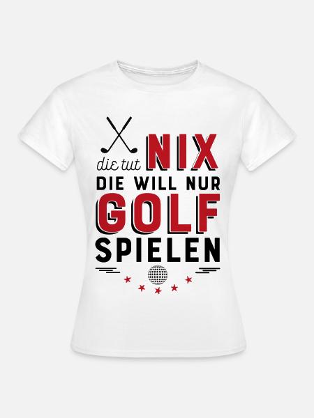 Golf spielen - Frauen T-Shirt - Weiß