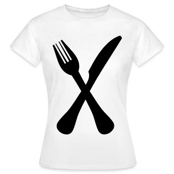 Couverts - T-shirt Femme - blanc - Devant - AI Model Female 172 dark (172cm)
