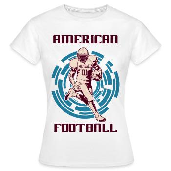 Football américain - T-shirt Femme - blanc - Devant - AI Model Female 172 dark (172cm)
