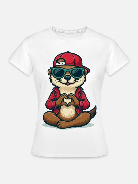 Otterly in Love - Frauen T-Shirt - Weiß