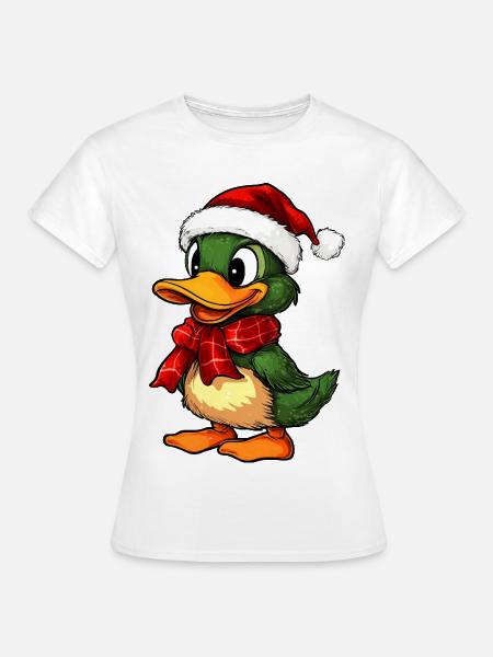 Weihnachten Enten - Frauen T-Shirt - Weiß