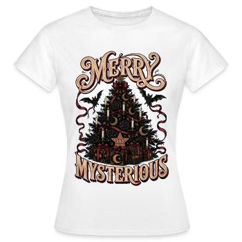 Fröhlicher und geheimnisvoller Weihnachtsbaum - Frauen T-Shirt - Weiß - Vorne - AI Model Female 172 dark (172cm)