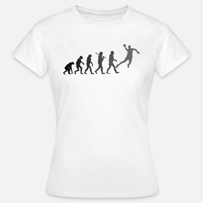 evolution towards handball - Women's T-Shirt - white