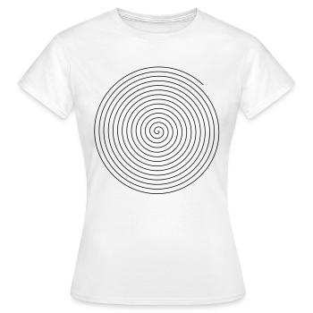 spirale - T-shirt Femme - blanc - Devant - AI Model Female 172 dark (172cm)