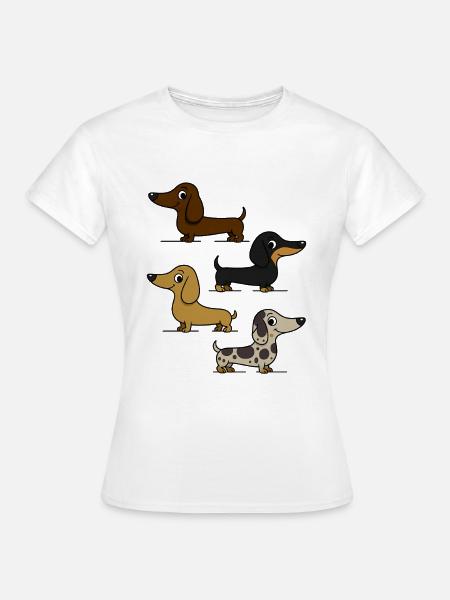 Dackel - Frauen T-Shirt - Weiß