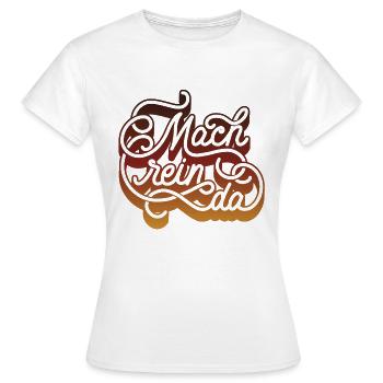 machreinda 04 - Frauen T-Shirt - Weiß - Vorne - AI Model Female 172 dark (172cm)