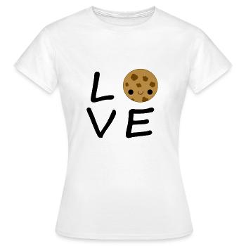 Biscuit love - Women's T-Shirt - white - Front - AI Model Female 172 dark (172cm)