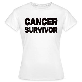 Cancer Survivor - Women's T-Shirt - white - Front - AI Model Female 172 dark (172cm)