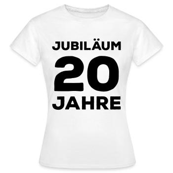 Jubiläum 20 Jahre Firmenjubiläum Gratulieren - Frauen T-Shirt - Weiß - Vorne - AI Model Female 172 dark (172cm)