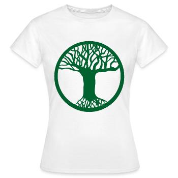 tree - Women's T-Shirt - white - Front - AI Model Female 172 dark (172cm)