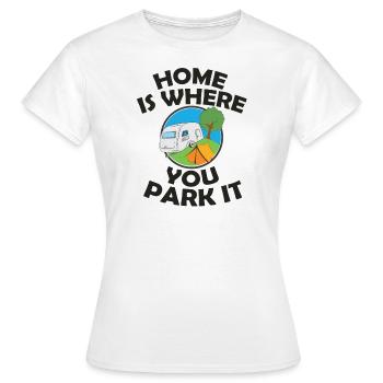 caravane - T-shirt Femme - blanc - Devant - AI Model Female 172 dark (172cm)