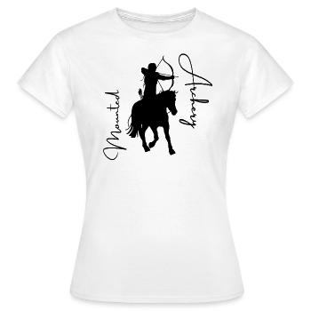 Mounted archer black - Women's T-Shirt - white - Front - AI Model Female 172 dark (172cm)