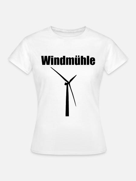 Windmühle - Frauen T-Shirt - Weiß