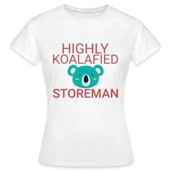 Storeman Koalafied - Women's T-Shirt - white - Front - AI Model Female 172 dark (172cm)