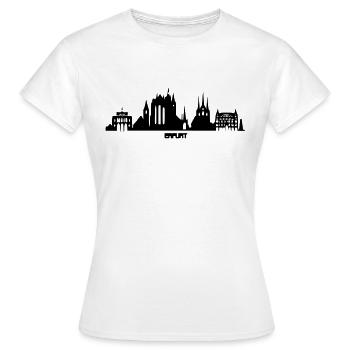 erfurt - Frauen T-Shirt - Weiß - Vorne - AI Model Female 172 dark (172cm)