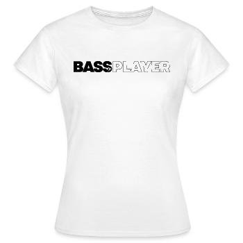 Bass player - T-shirt Femme - blanc - Devant - AI Model Female 172 dark (172cm)