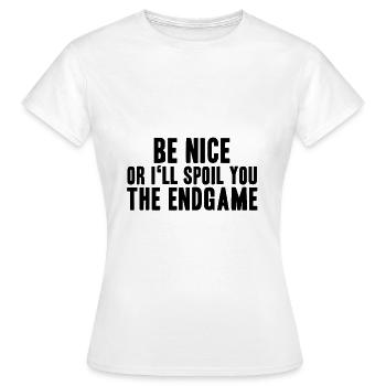 Menace - T-shirt Femme - blanc - Devant - AI Model Female 172 dark (172cm)