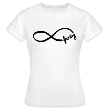 Family Forever - Women's T-Shirt - white - Front - AI Model Female 172 dark (172cm)