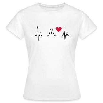 2541614 11825074 koeln - Frauen T-Shirt - Weiß - Vorne - AI Model Female 172 dark (172cm)