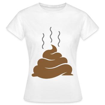 Ein Haufen Scheiße - Frauen T-Shirt - Weiß - Vorne - AI Model Female 172 dark (172cm)