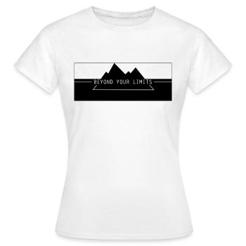 Au-delà de vos limites - T-shirt Femme - blanc - Devant - AI Model Female 172 dark (172cm)