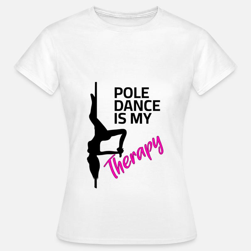 Terapia Pole Dance - Koszulka damska - biały