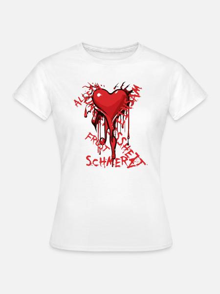 Le cœur brisé - T-shirt Femme - blanc