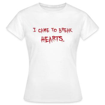 Herz brechen - Frauen T-Shirt - Weiß - Vorne - AI Model Female 172 dark (172cm)
