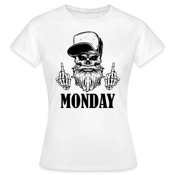 Monday Sucks - Frauen T-Shirt - Weiß - Vorne - AI Model Female 172 dark (172cm)
