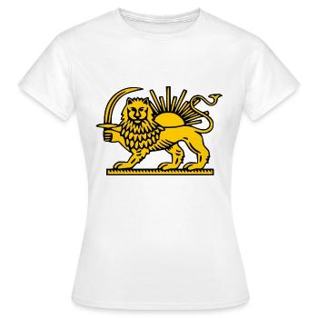 Iran - T-shirt Femme - blanc - Devant - AI Model Female 172 dark (172cm)