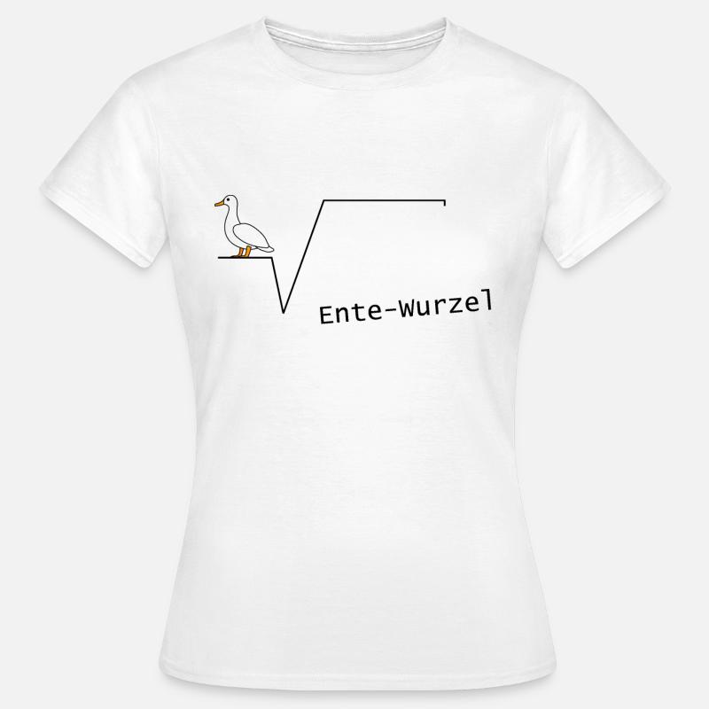 Duck root mathematics mathematic algebra geometri - Women's T-Shirt - white