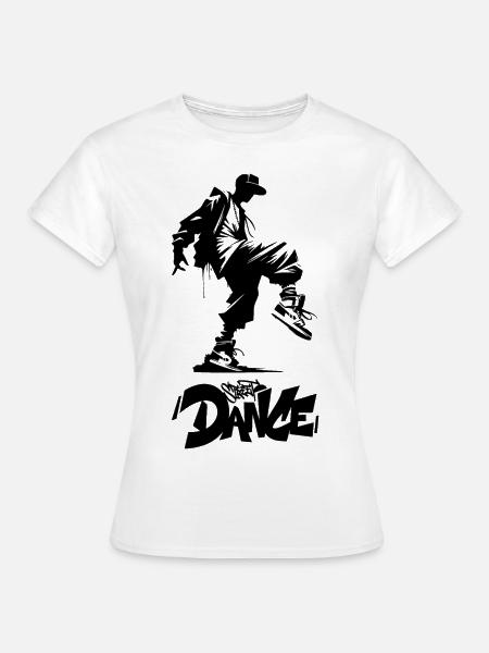 Straßentänzerin - Frauen T-Shirt - Weiß