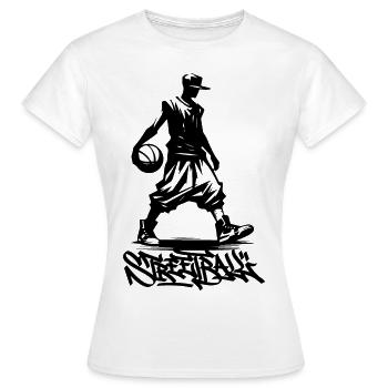 Streetball-Liebhaber - Frauen T-Shirt - Weiß - Vorne - AI Model Female 172 dark (172cm)