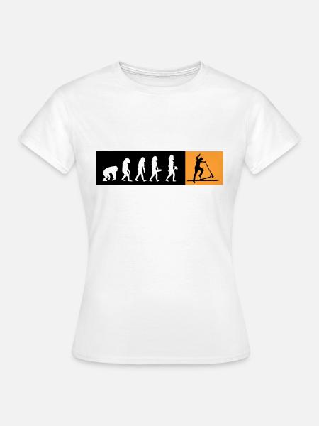 scooter rollerscooter scooter-star stuntscooter - Dame-T-shirt - hvid