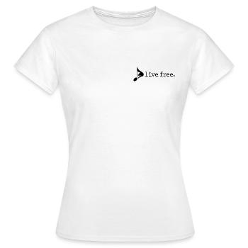 Logo gratuit en direct - T-shirt Femme - blanc - Devant - AI Model Female 172 dark (172cm)