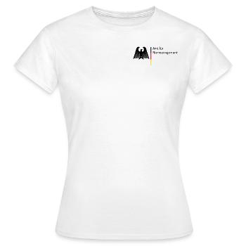 Amt für Biermanagement - Frauen T-Shirt - Weiß - Vorne - AI Model Female 172 dark (172cm)