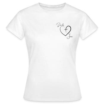 Danke Jesus - Frauen T-Shirt - Weiß - Vorne - AI Model Female 172 dark (172cm)