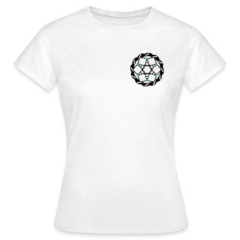 Disque de frein de vélo de montagne - T-shirt Femme - blanc - Devant - AI Model Female 172 dark (172cm)